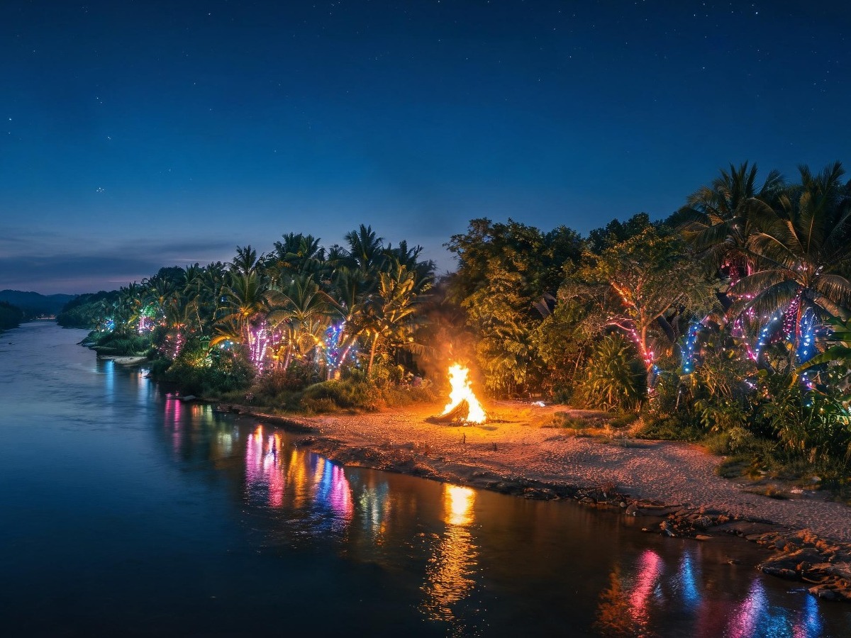 Lancang–Mekong Night Bonfire Show
